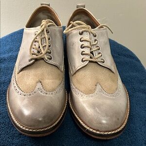 Lucky Brand Monroe Leather Oxford Dress Shoe Mens Size 12 Brown